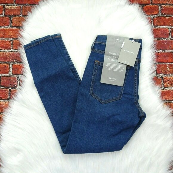 EVERLANE Skinny Jeans The Authentic Stretch Crop - Picture 3 of 12